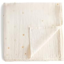 mushie Muslin Baby Swaddle Blanket | 100% Organic Cotton (Sun) | Amazon (US)