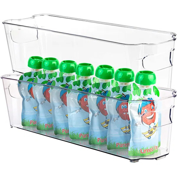 Horrell Refrigerator Organizer Stackable Bins (Set of 2) | Wayfair North America