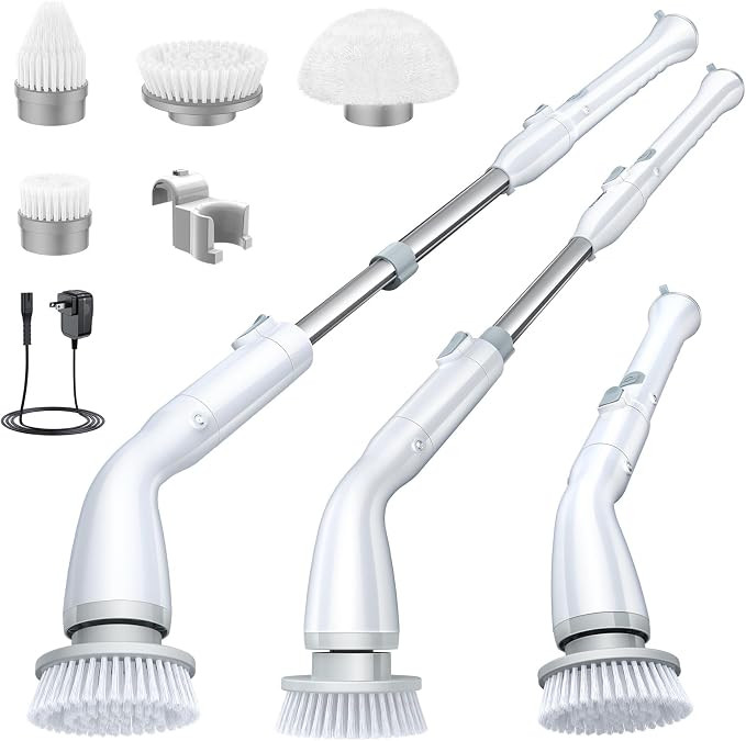 LABIGO Electric Spin Scrubber LA1 Pro, Cordless Spin Scrubber with 4 Replaceable Brush Heads and ... | Amazon (US)