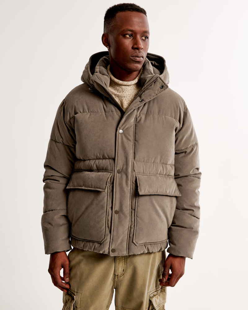 Men's Hooded Ultra Utility Puffer | Men's Coats & Jackets | Abercrombie.com | Abercrombie & Fitch (US)