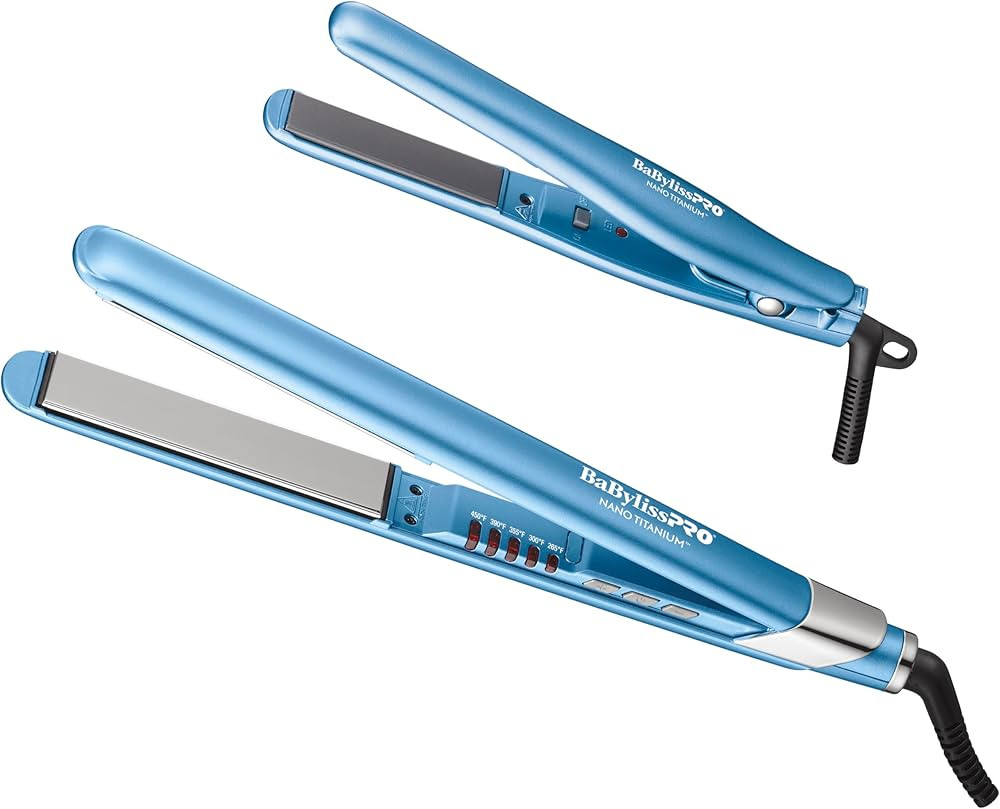 BabylissPRO Nano Titanium Ultra-Sleek Hair Straightener, Flat Iron for All Hair Types | Amazon (US)