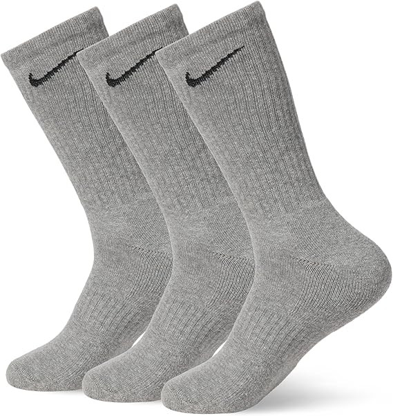 Nike Unisex Adult Everyday Cushioned Training Crew Socks (3 Pairs) | Amazon (US)