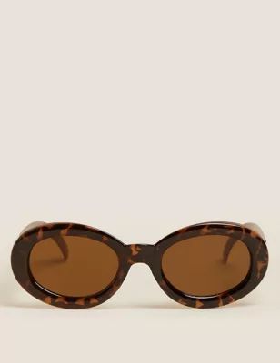 Extended Oval Sunglasses | M&S Collection | M&S | Marks & Spencer (UK)