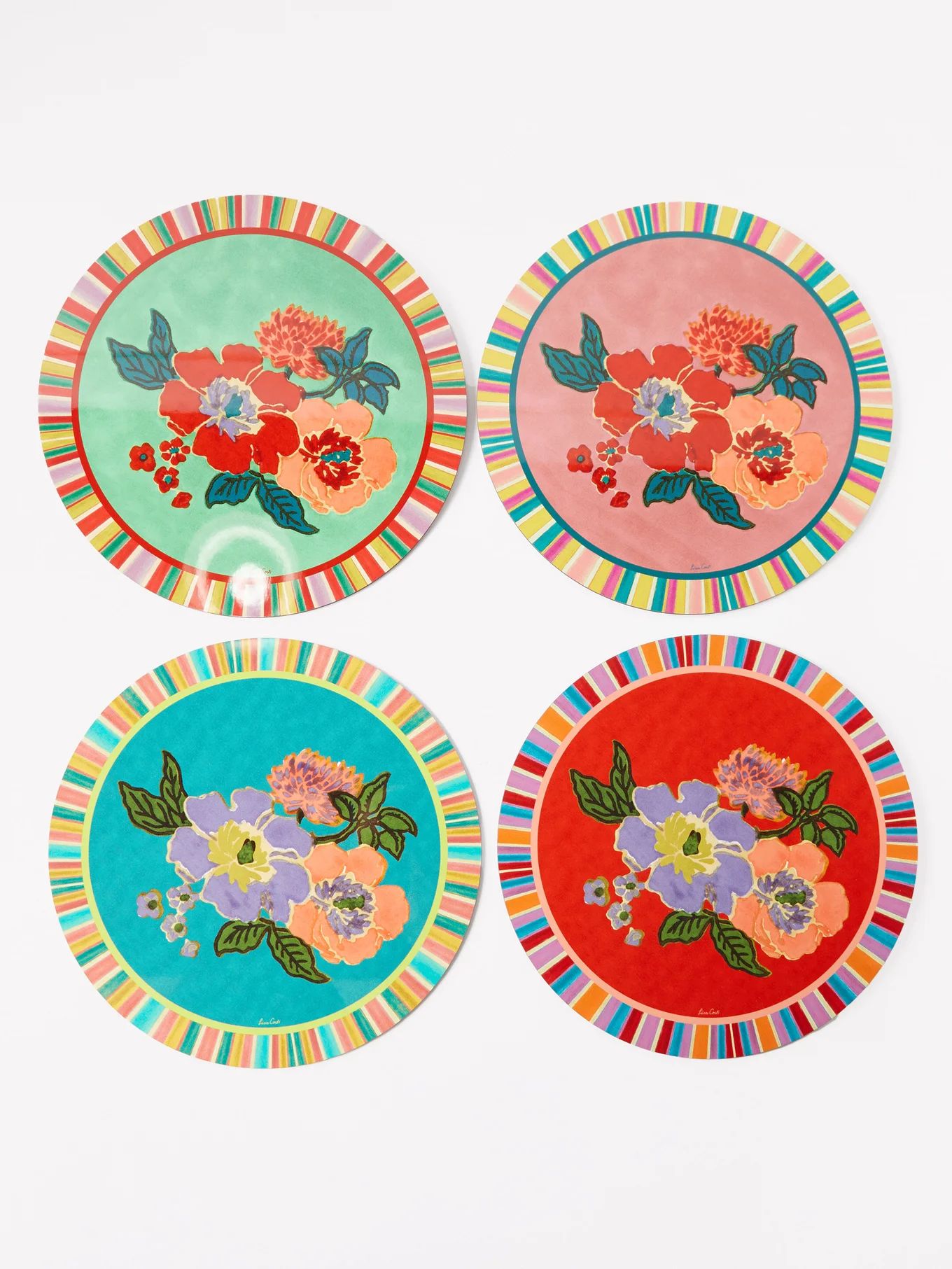 Set of four Dandelion-print cork placemats | Lisa Corti | Matches (US)
