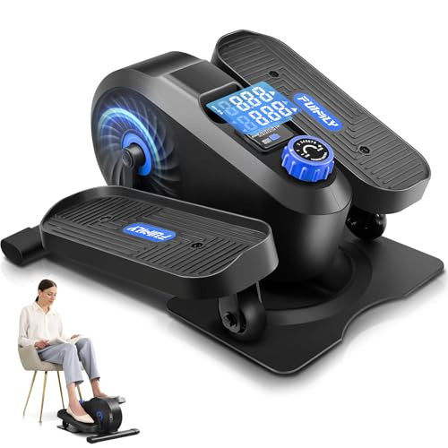 FUNMILY Under Desk Elliptical, Under Desk Bike Pedal Exerciser, Seated Elliptical, Work from Home Fitness, Mini Elliptical Machines,Portable Foot &Leg Pedal Exerciser-Stand or Sit (Black) | Amazon (US)