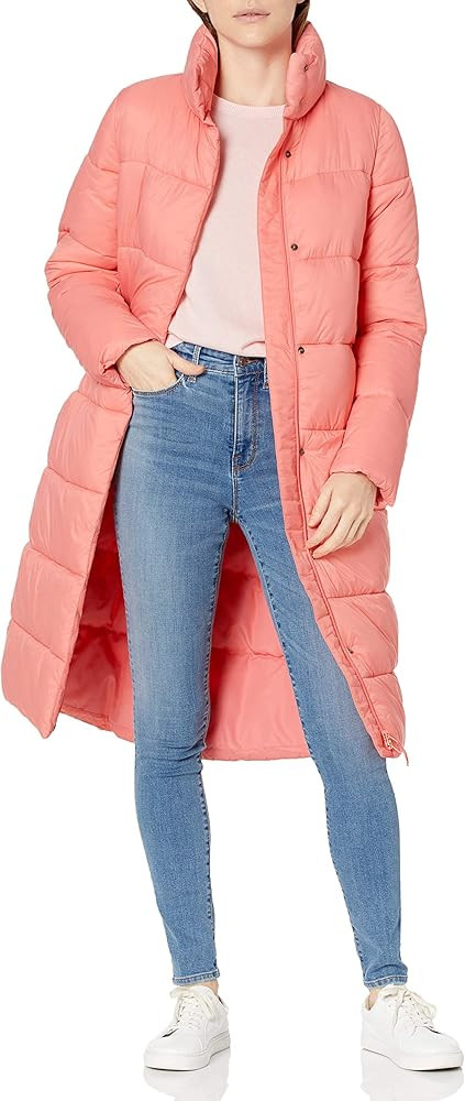 Amazon Essentials Women's Lightweight Water-Resistant Longer Length Cocoon Puffer Coat | Amazon (US)
