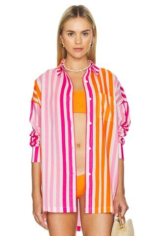 BEACH RIOT Alexa Top in Sunset Stripes from Revolve.com | Revolve Clothing (Global)