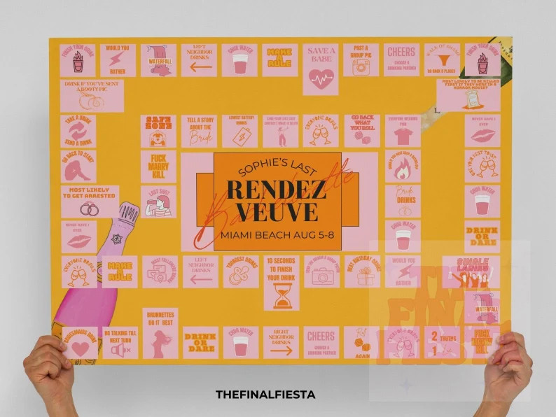 Last Rendez Veuve Bachelorette Party Drinking Editable Game Veuve Before Vows Bachelorette champa... | Etsy (US)