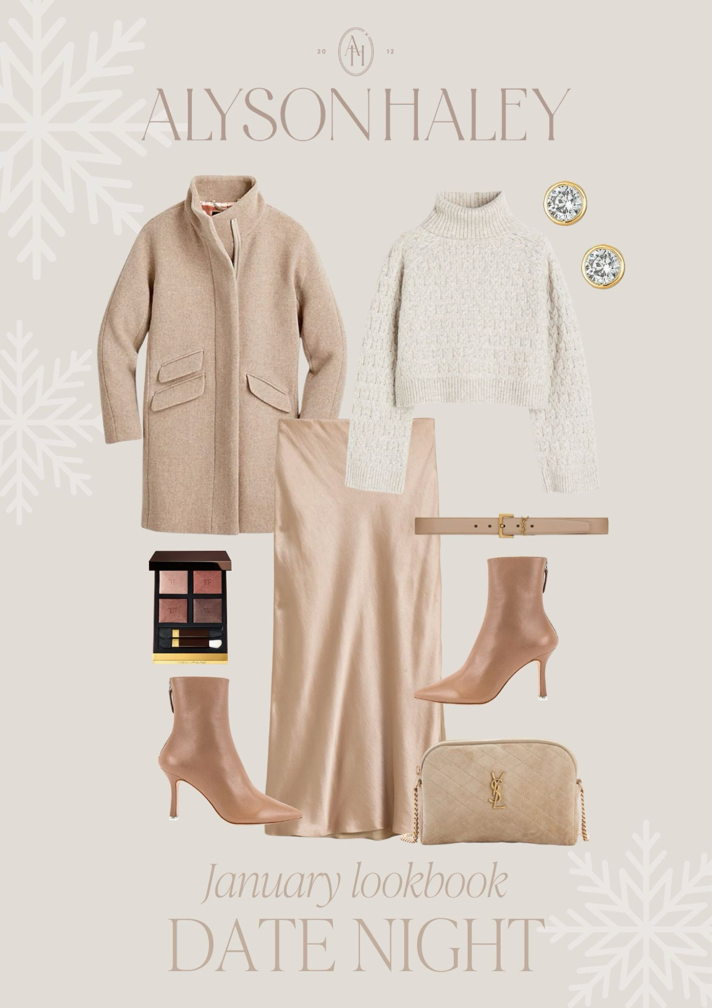 Winter date night outfit idea. I love this sating skirt and cropped turtleneck. 

#LTKbeauty #LTKSeasonal #LTKstyletip