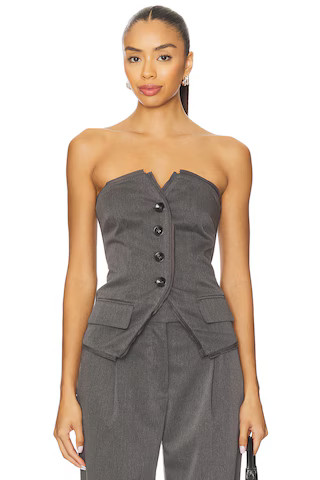 OSIS STUDIO Faith Top in Grey from Revolve.com | Revolve Clothing (Global)