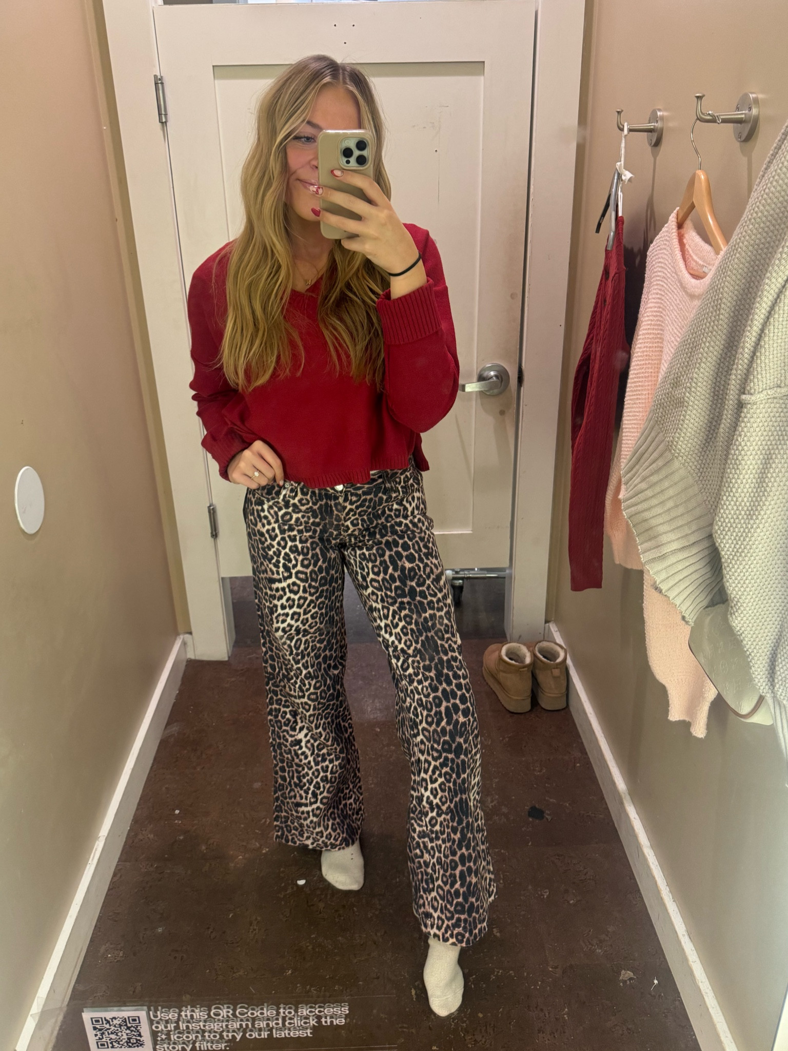 Red and cheetah is my fav combo 💋❤️
Top - M 
Bottoms - 25

#LTKBeauty #LTKGiftGuide #LTKStyleTip