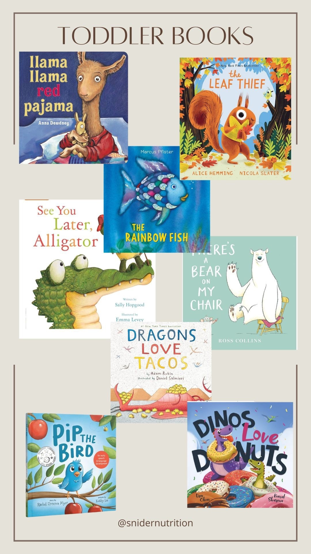 Some favorite toddler books right now!

Toddler books, books for an 18 month old, books for a 2 year old, 18 month old books, llama llama

#LTKFamily #LTKKids #LTKFindsUnder50