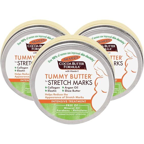 Palmer's Cocoa Butter Formula Tummy Butter Balm for Stretch Marks and Pregnancy Skin Care, 4.4 Ou... | Amazon (US)