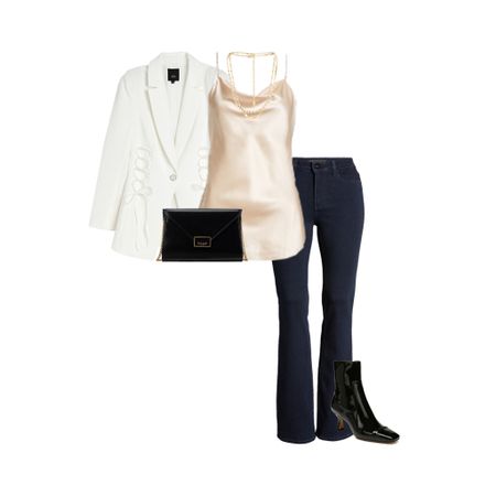 How to dress up jeans for any occasion: wear white with your dressy pair of jeans

A white blazer is a high-end, sophisticated must-have and it is perfect to wear over other neutrals. 

#40plusstyle #nordstrom #capsulewardrobe

#LTKstyletip #LTKSeasonal #LTKfit