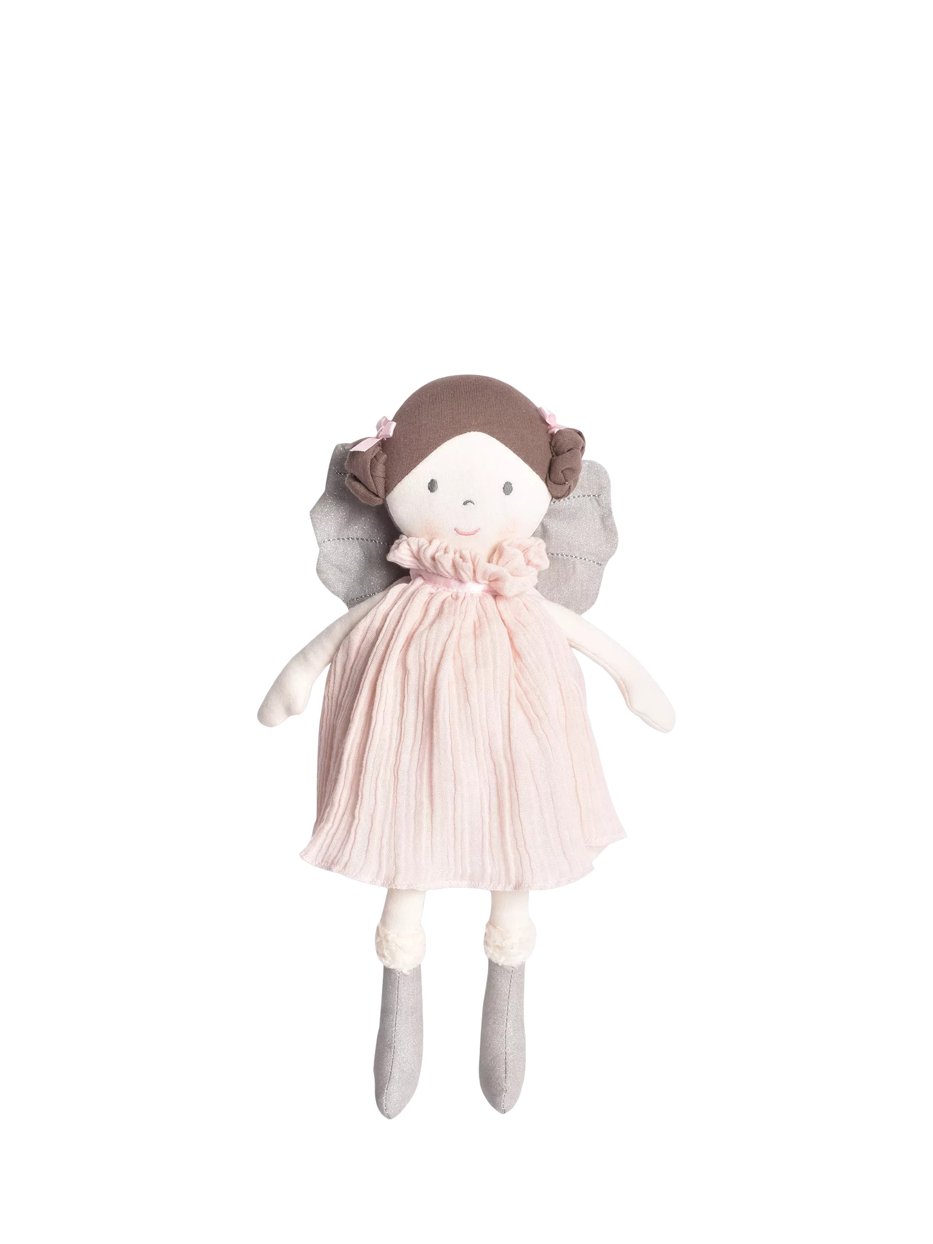 Tikiri Angelina Rag Doll in Pink Muslin Dress | John Lewis (UK)