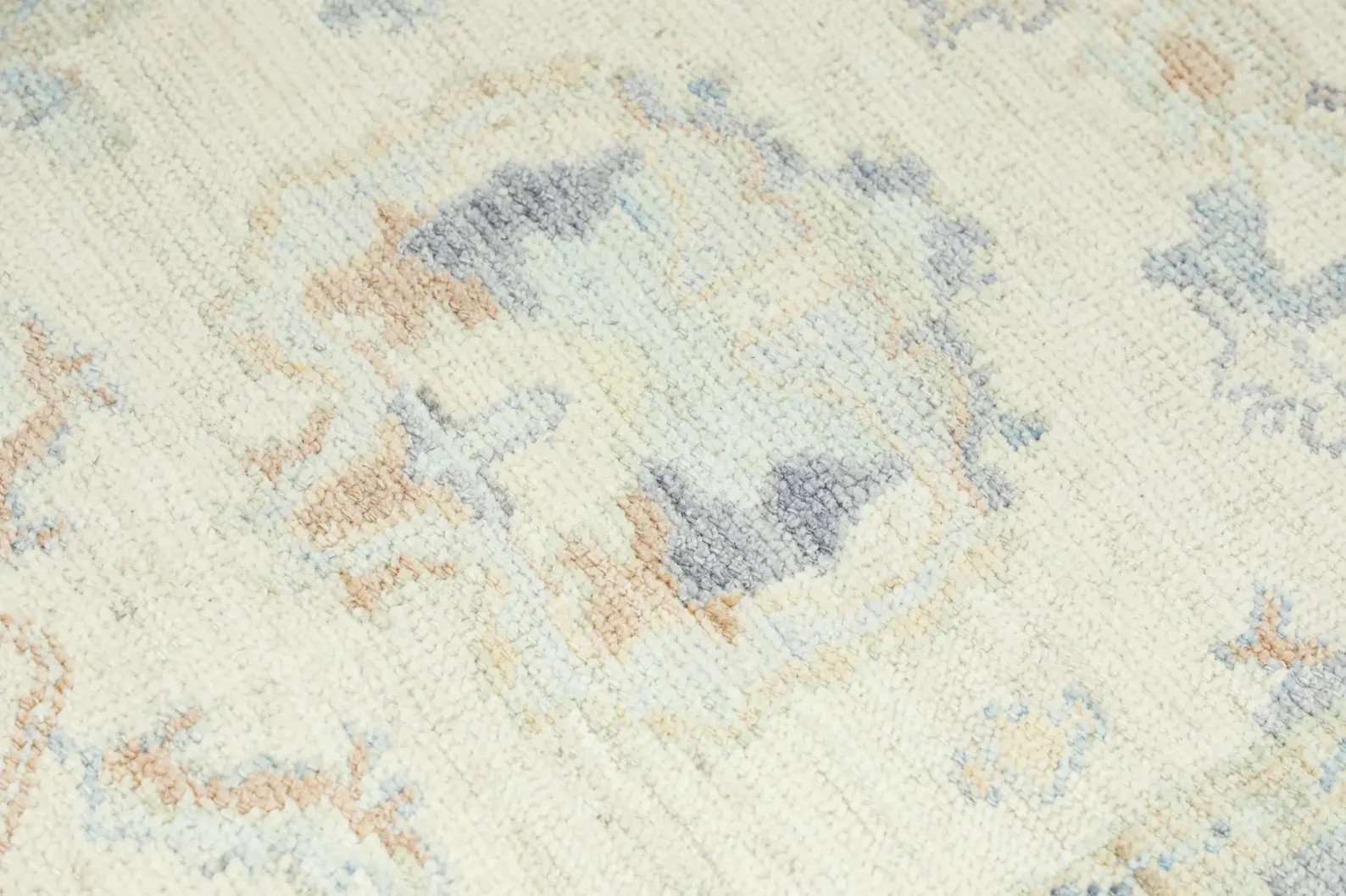 Handmade Turkish Oushak Rug Blue Tan Oriental Rug 4' X 6'2" - Etsy | Etsy (US)