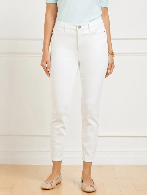 Jegging Crops - White | Talbots