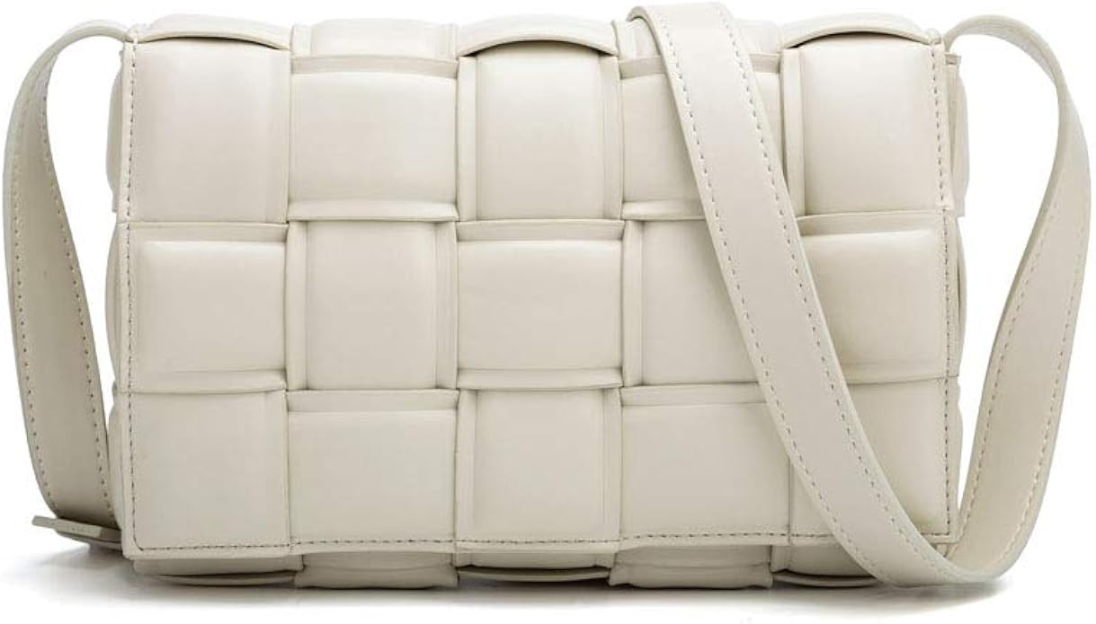 Woven Crossbody Handbag Purse for Women, Small Shoulder Messenger Bag Clutch Wallet Square Bag | Amazon (US)