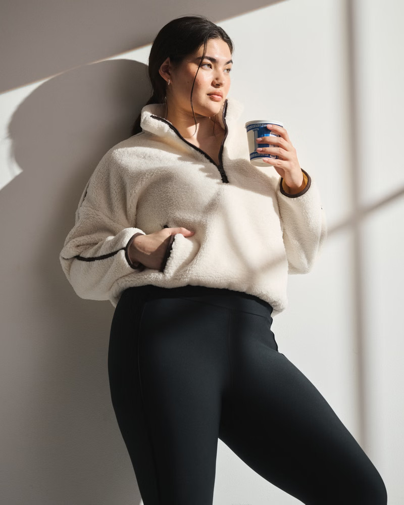 Women's YPB On The Go Half-Zip | Women's 20-50% Off All Sweatshirts & Sweatpants | Abercrombie.co... | Abercrombie & Fitch (US)