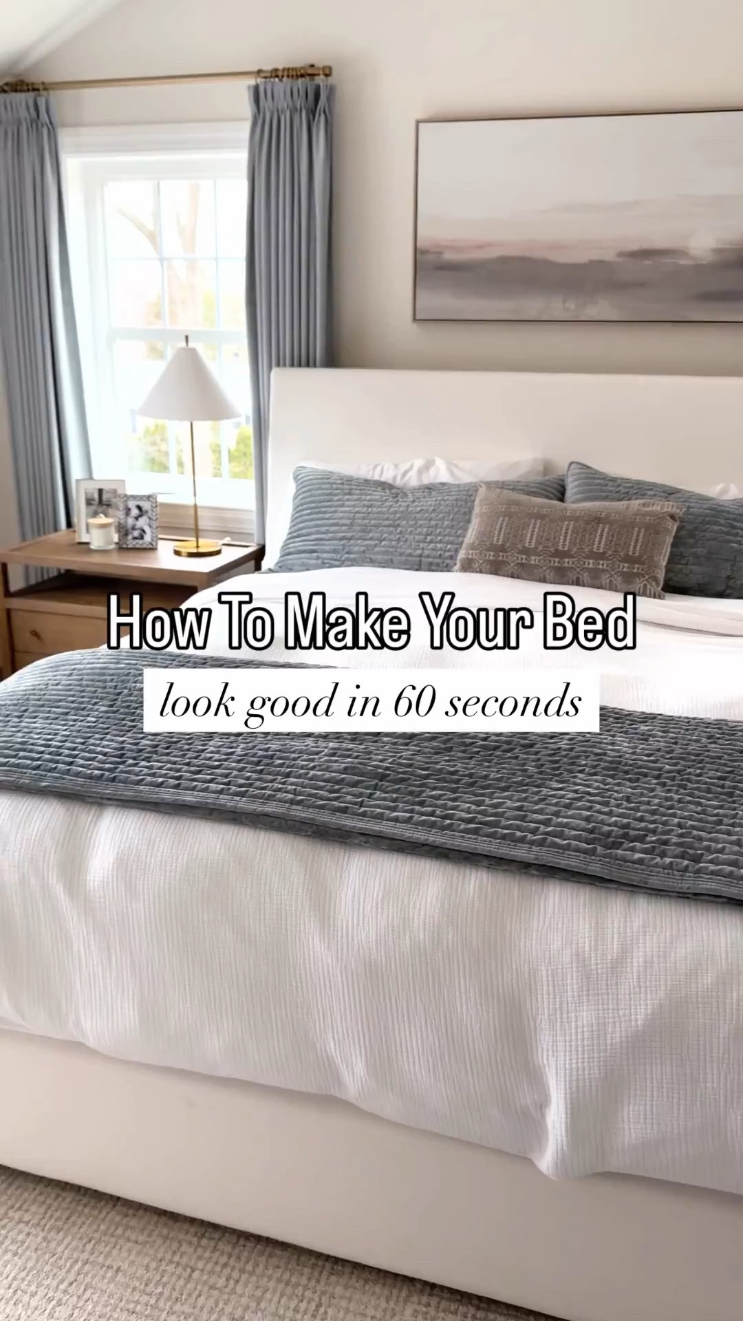 Simple bedding that’s easy to reset every morning. 

#LTKmorningroutine #LTKHome #LTKdayinmylife