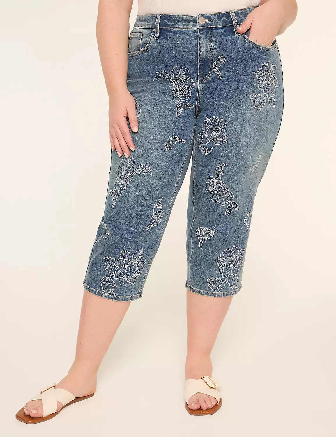 360 Flex Signature Fit Straight Crop Jean | Lane Bryant (US)