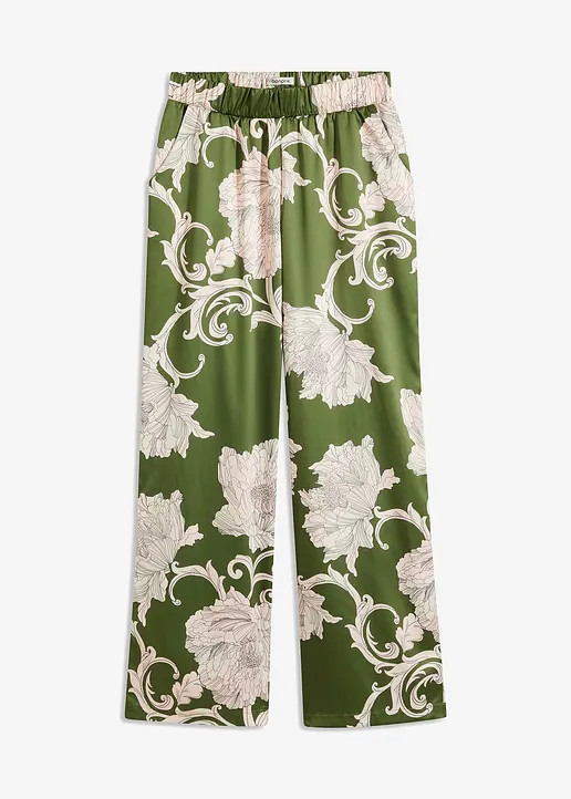 Palazzo-Hose aus fließendem Satin | Bonprix DE