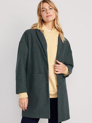 Long-Line Cardigan Coat for Women | Old Navy (US)