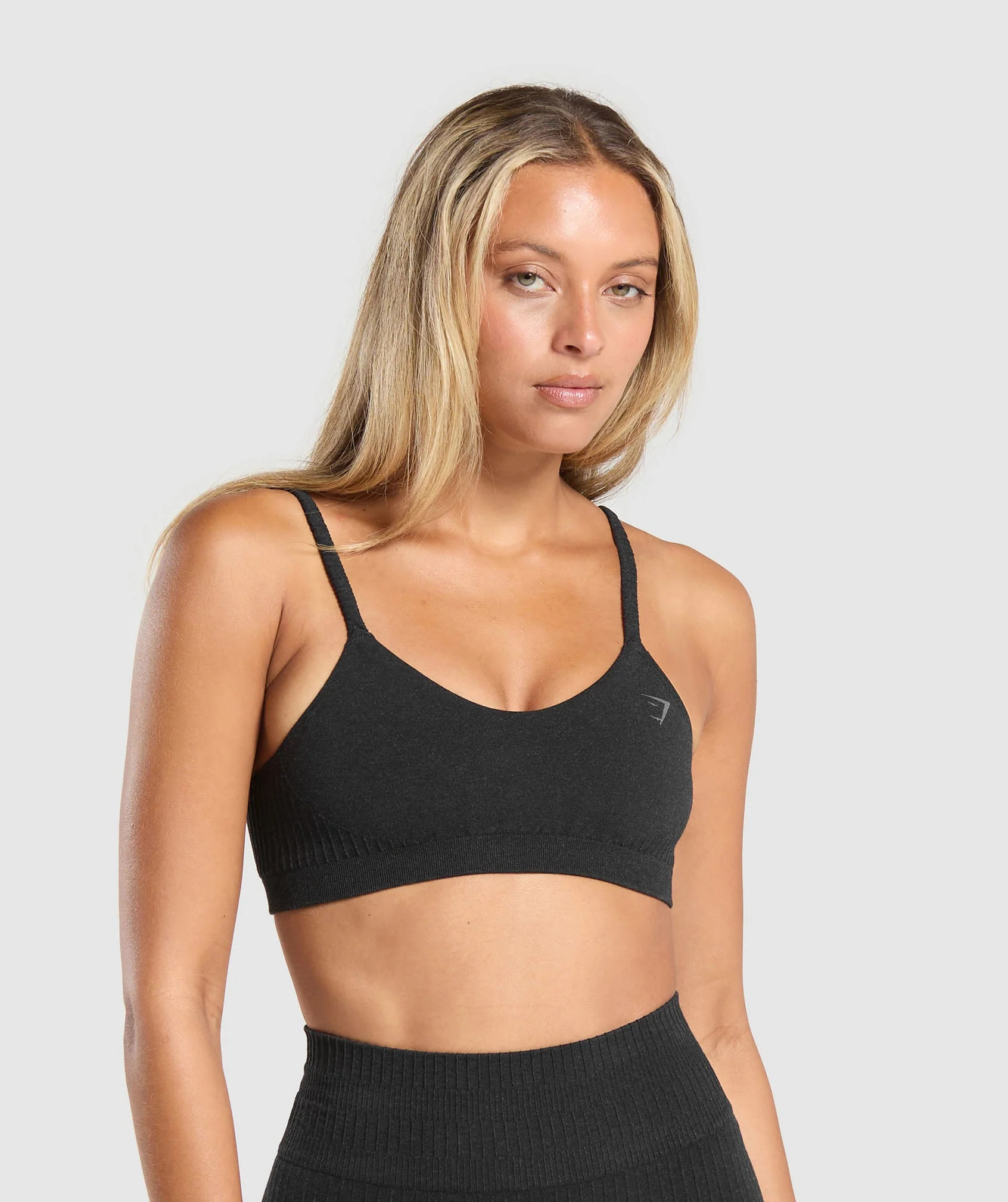Gymshark Luxe Seamless Bralette - Coal Marl | Gymshark UK
