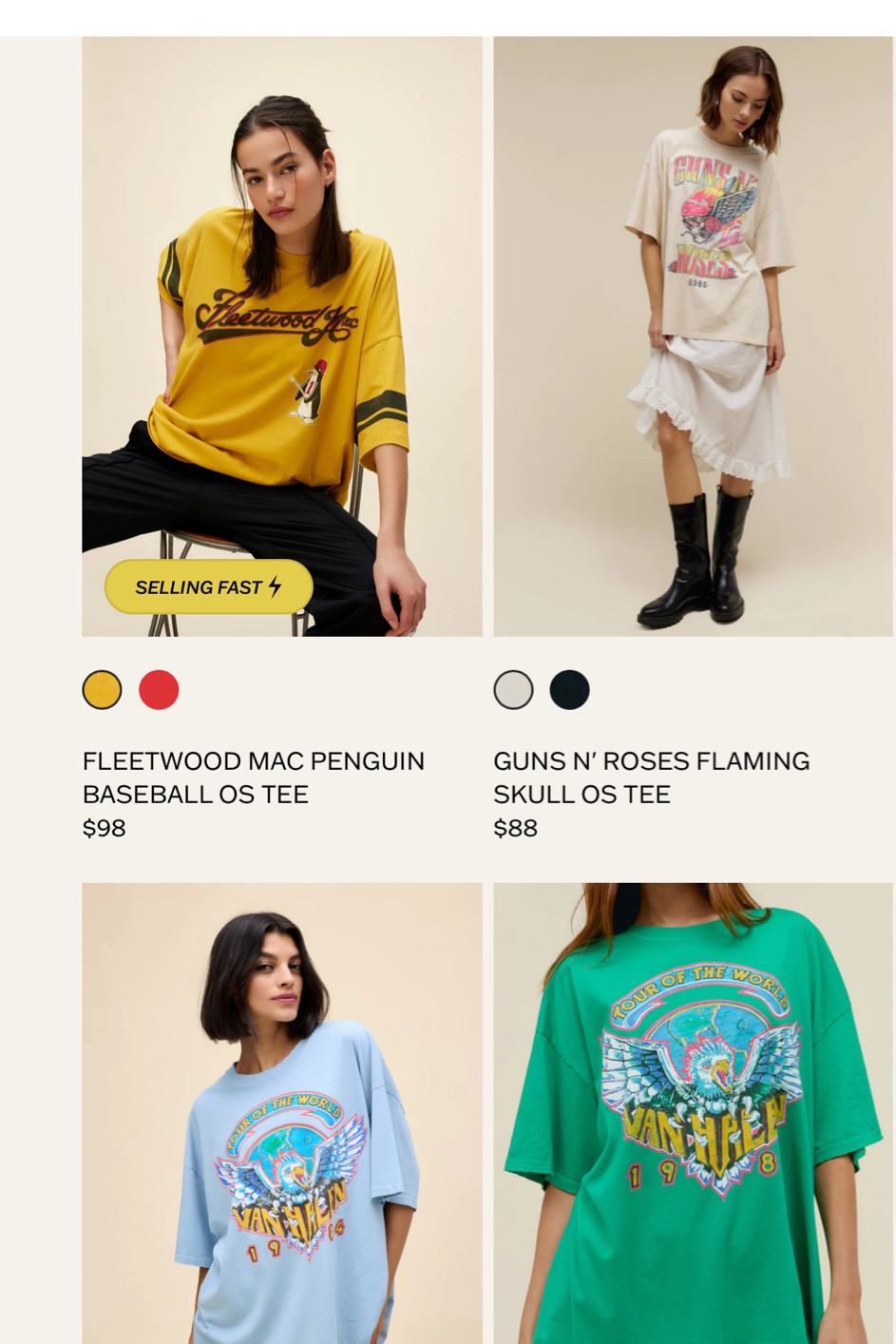 I love a band tee. Daydreamer makes my favorites, but they are pricier and one size. Linking my favs of theirs as well as some other graphic tees for less!

#LTKGiftGuide #LTKFindsUnder50 #LTKFindsUnder100