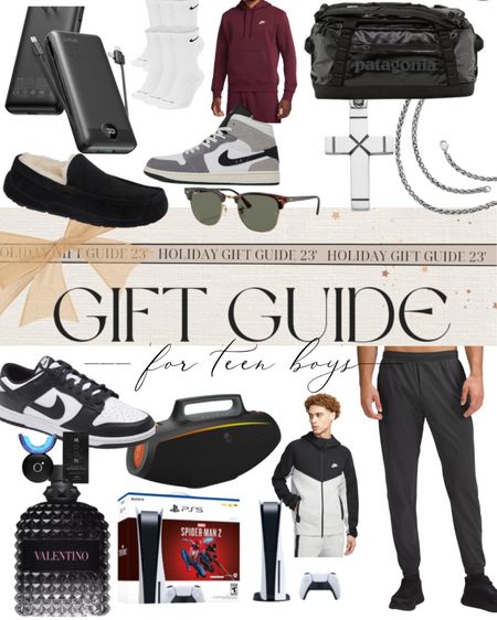 GIFT GUIDE FOR TEEN BOYS.  These are Cohens picks for what he wants and also some items the boys already own and love.  Highly recommend thebsoeaker, Jordan’s, chain and cross from James Avery, Ugg skippers, and Nike tech for gifting.  

#LTKCyberWeek #LTKHoliday #LTKGiftGuide