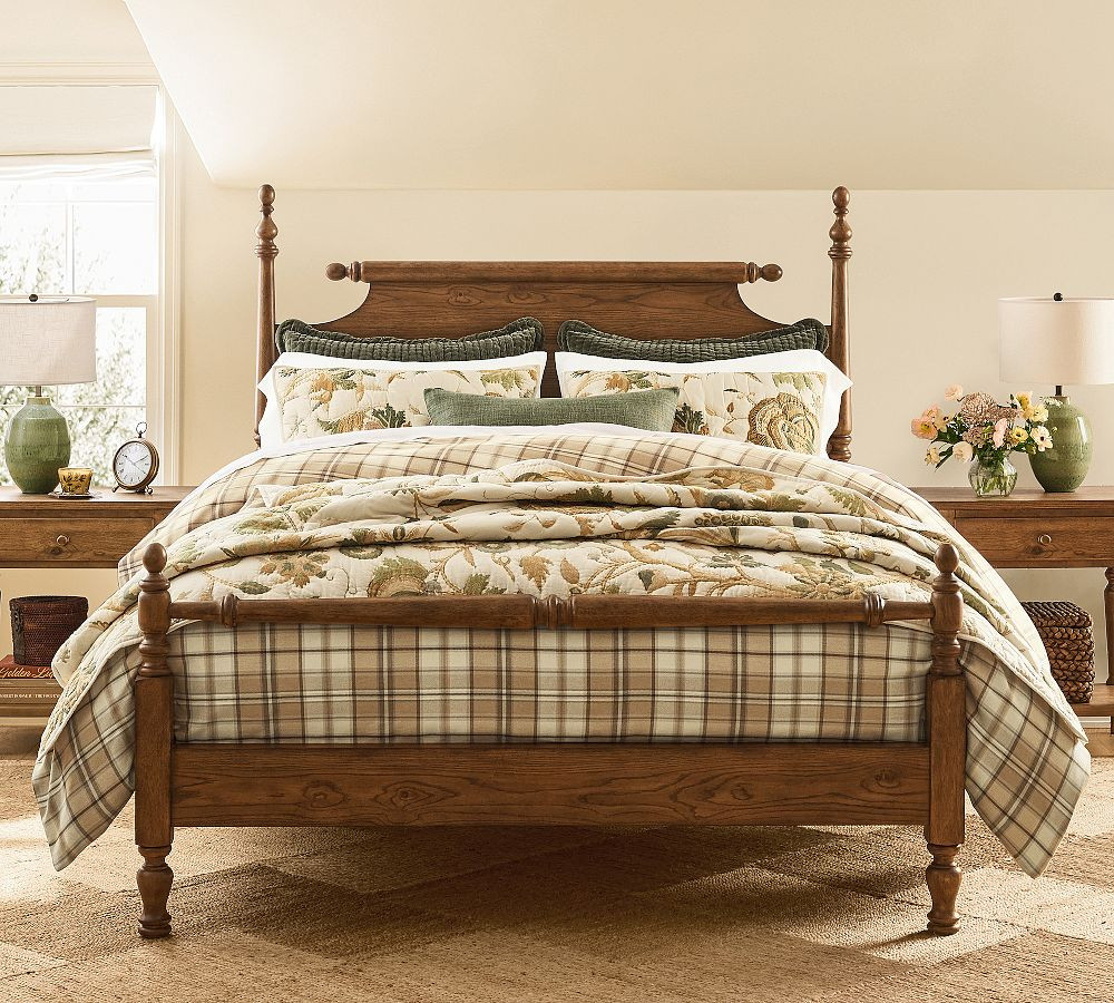 Lydia Palampore Embroidered Quilt