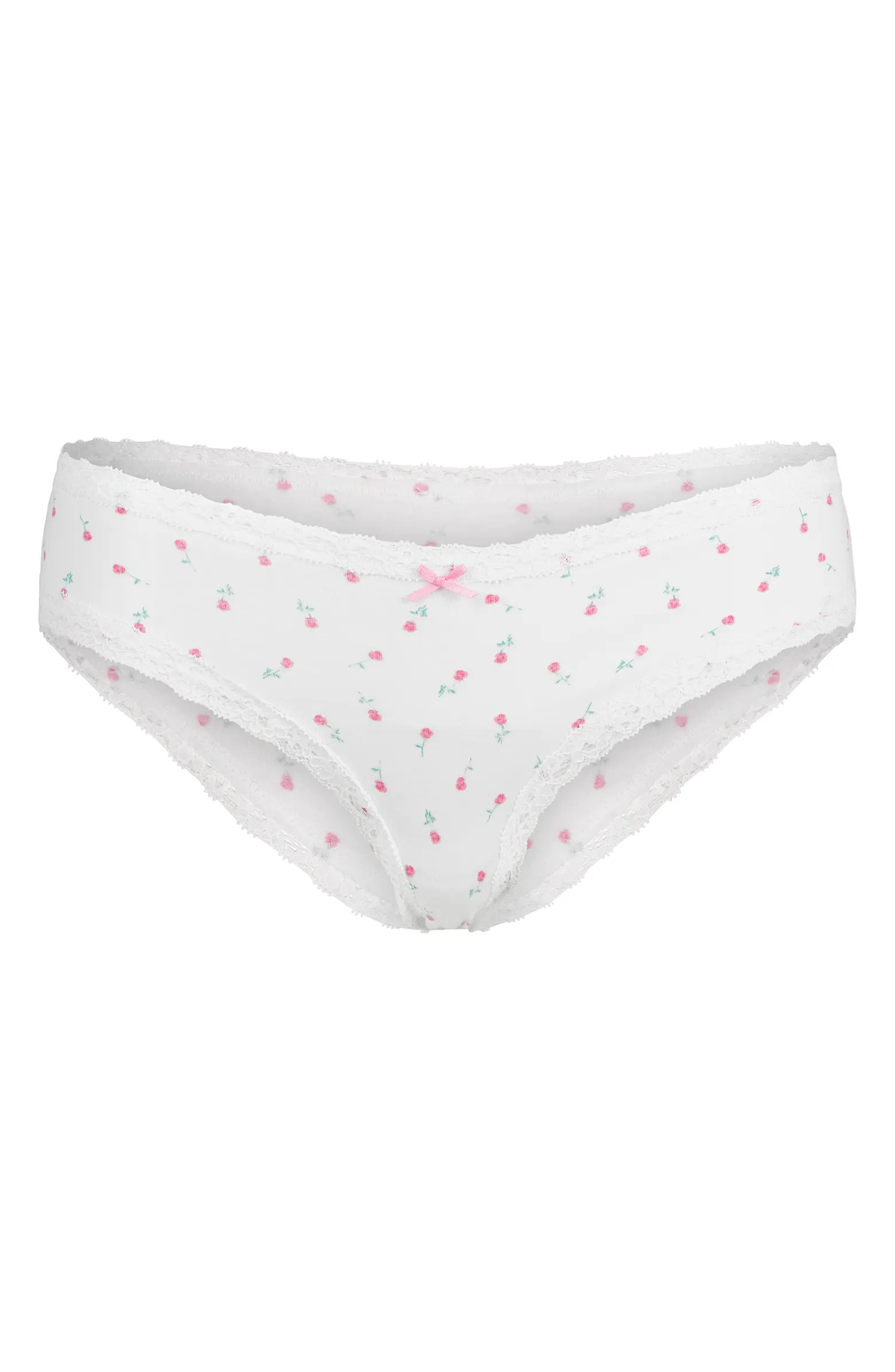 Lightweight Cotton Lace Trim Briefs | Nordstrom