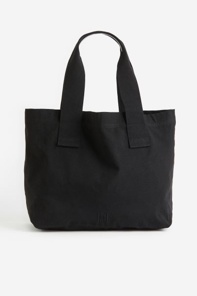 Cotton Canvas Tote Bag
 - Black - Ladies | H&M US | H&M (US + CA)