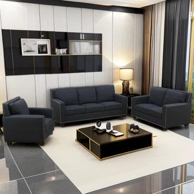 Paunka 3 Piece Living Room Set | Wayfair North America