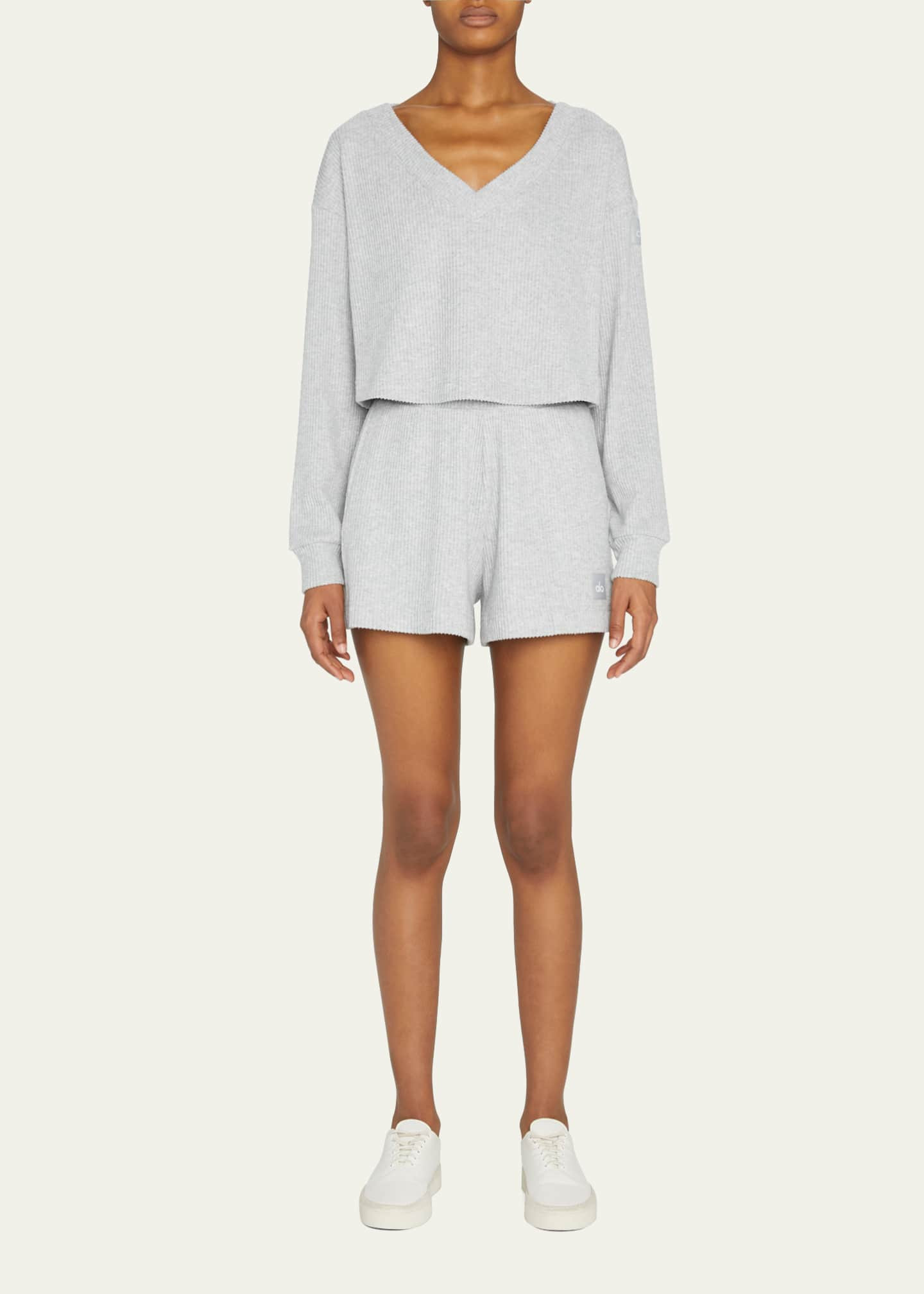 Alo Yoga Muse Ribbed Shorts | Bergdorf Goodman