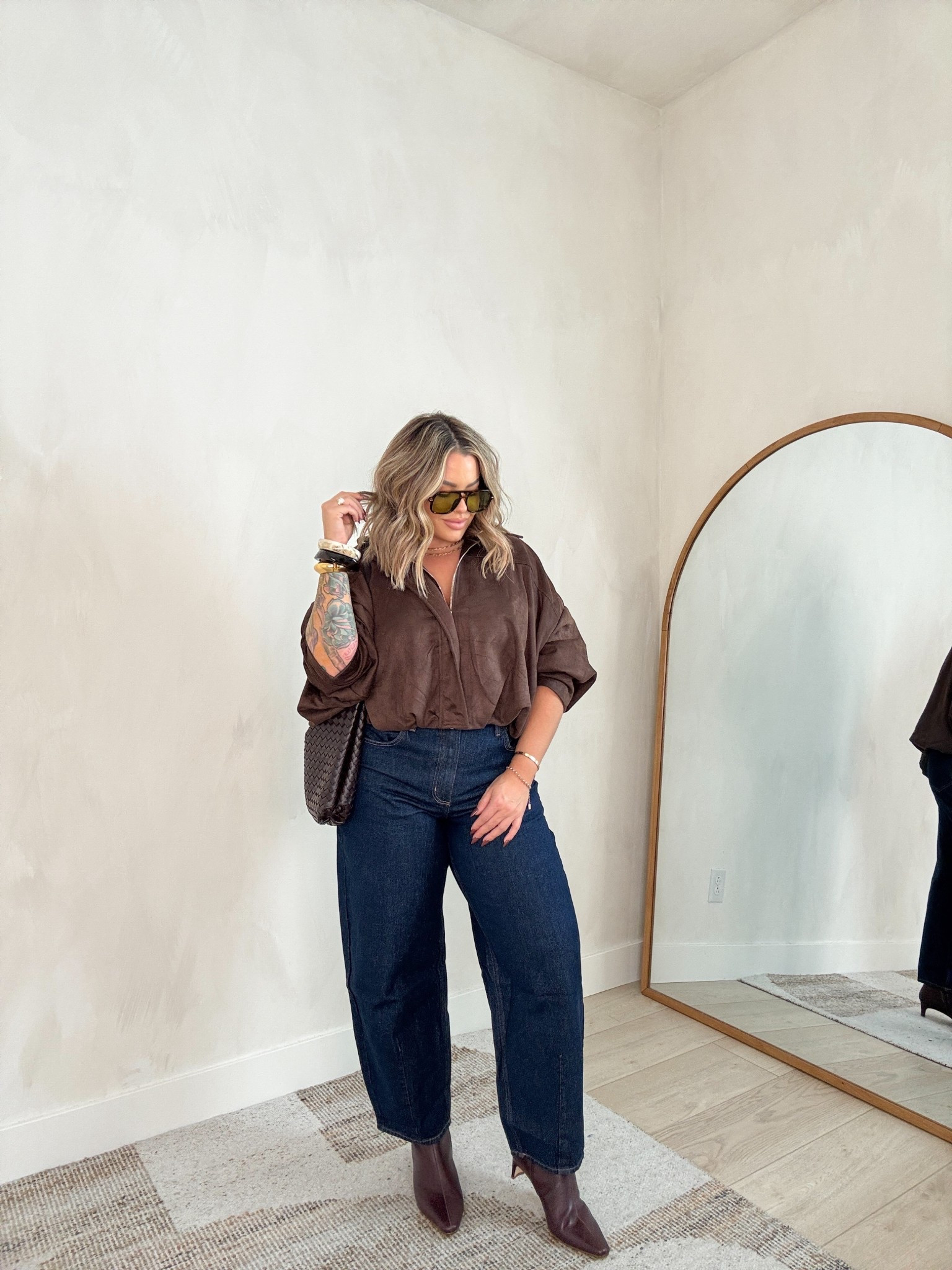 Jacket L 
Jeans 14L I recommend sizing up and getting the long length if you are 5’5 or taller. 
#amazon #target 

#LTKStyleTip #LTKFindsUnder50 #LTKMidsize