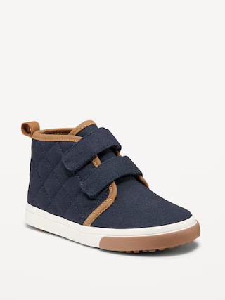 High-Top Quilted Canvas Double-Strap Sneakers for Toddler Boys | Old Navy (US)