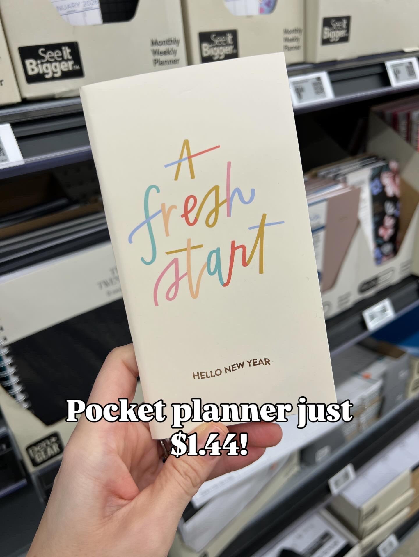 Walmart pocket planner jus $1.44, A Fresh Start #walmarthome 

#LTKHome #LTKFindsUnder50