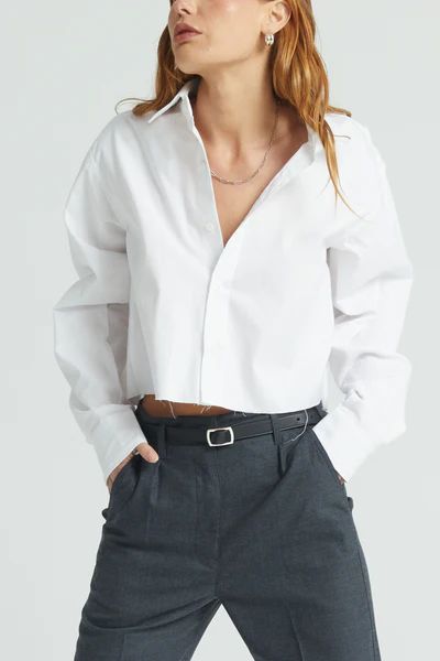 Cropped Long Sleeve Shirt | Almina Concept