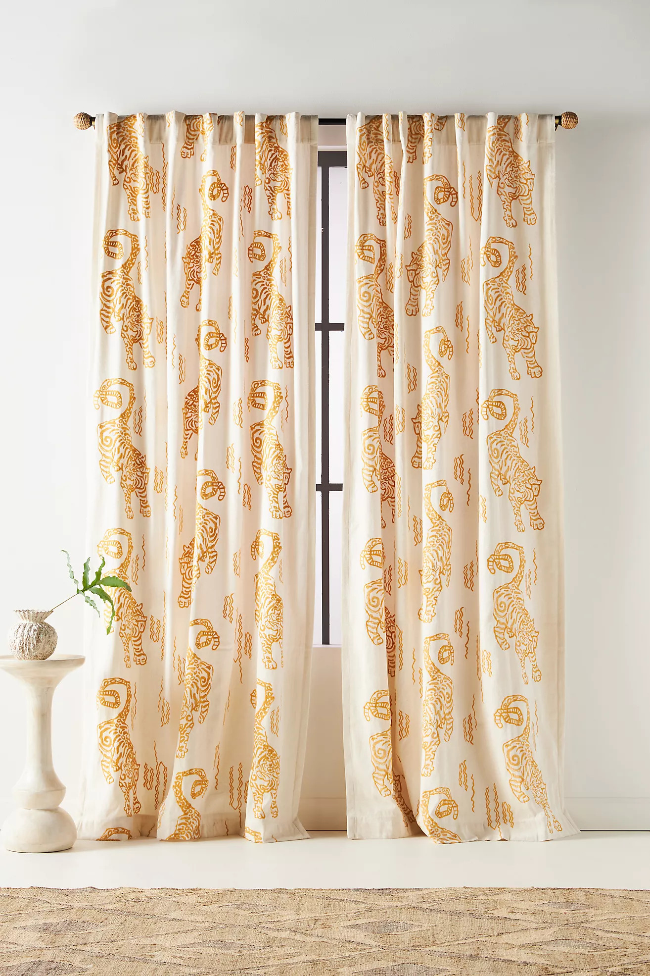 Embroidered Flemming Curtain | Anthropologie (US)