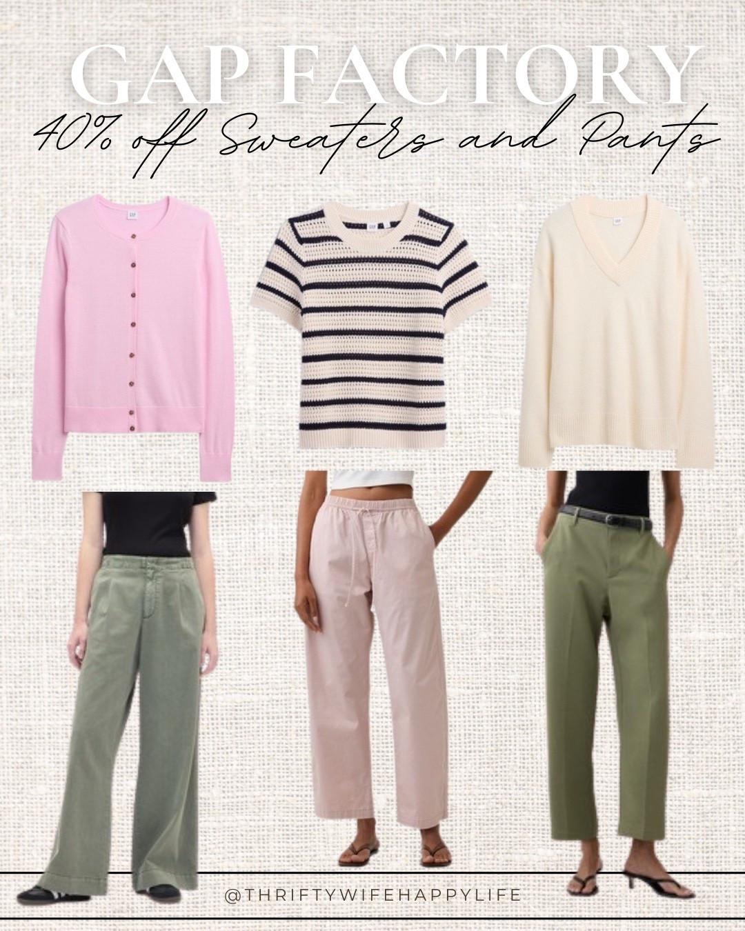 Sweaters and pants at Gap Facotry are 40% off this weekend! 
@gapstyle 

#LTKSaleAlert #LTKSeasonal #LTKPetite