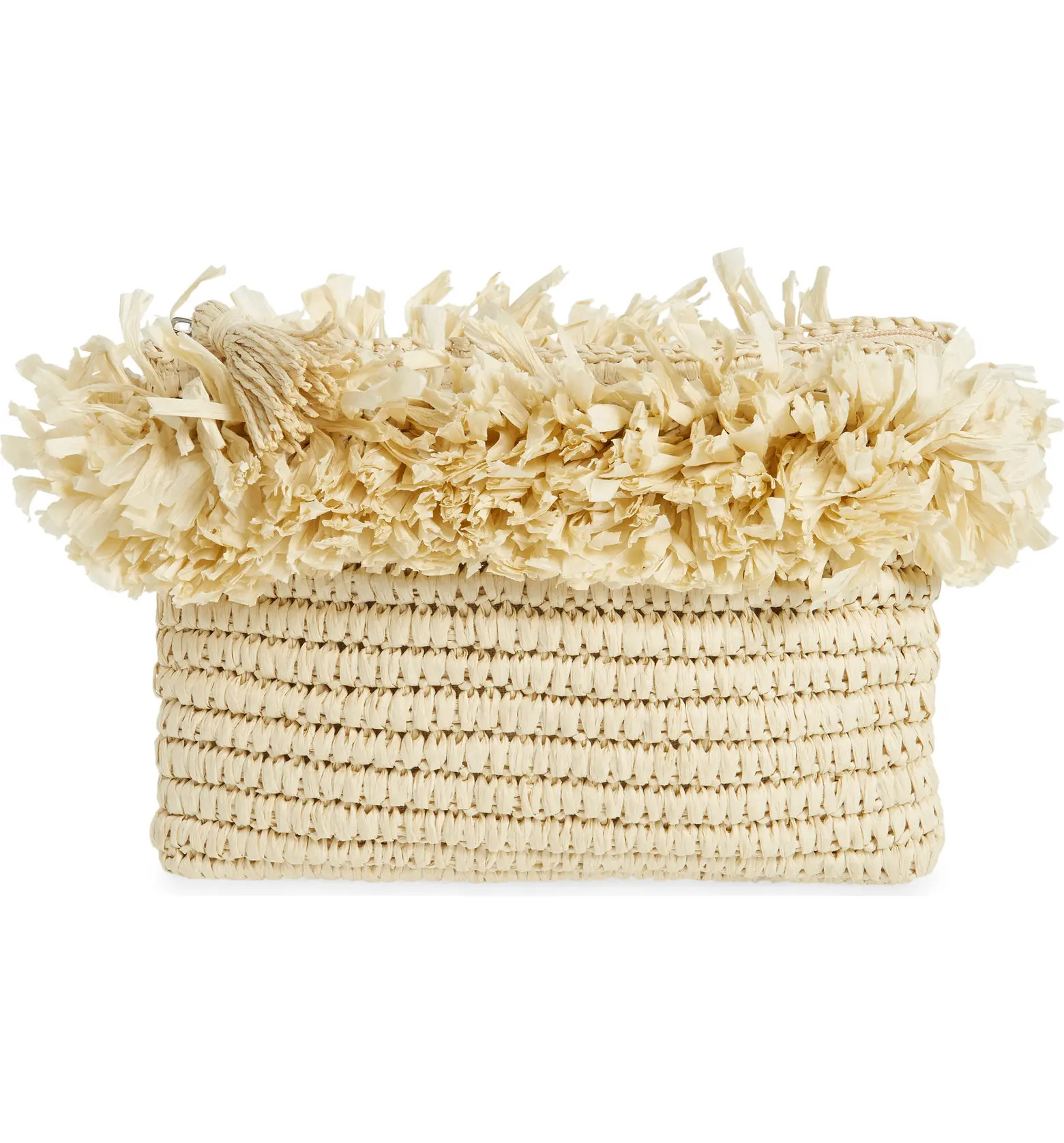 btb Los Angeles Rose Crochet Straw Clutch | Nordstrom | Nordstrom