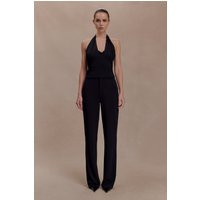 Cressida Crepe Halter Top / Black | MESHKI | M | MESHKI US