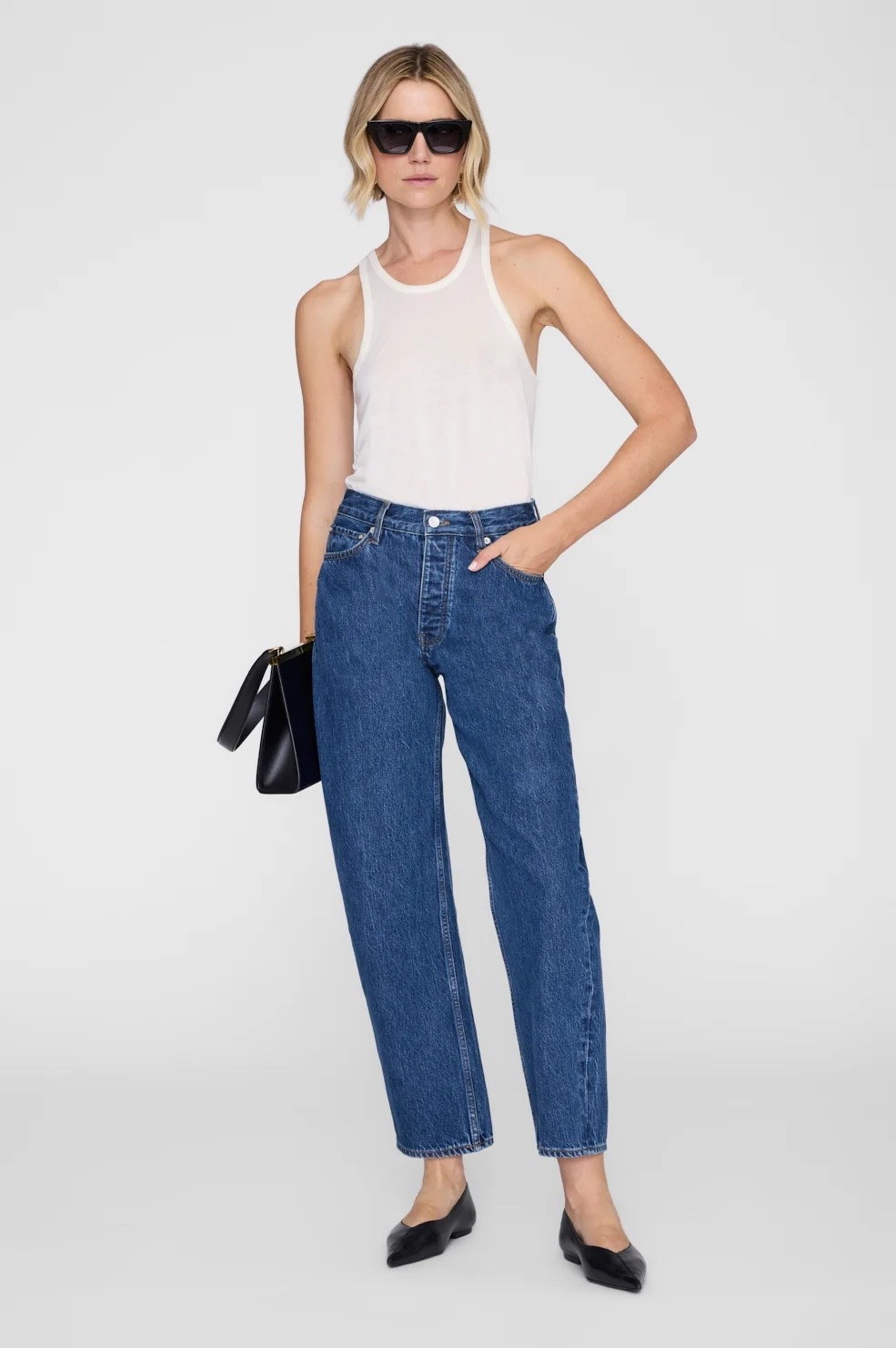 if your jeans still look like 2020…this is your sign 👀

The Anine Bing Fritz Jean is the elevated denim staple your wardrobe’s been missing.

Designed with a flattering high-rise fit and modern barrel leg silhouette, these jeans give that effortless structured yet relaxed look that defines minimalist, off-duty style.

Crafted from midweight regenerated cotton denim with no stretch, they hold their shape while offering that authentic, vintage-inspired feel. Finished with a button-fly closure, full-length cut, and subtle tacking at the hem, every detail feels intentional.

Perfect for styling with simple basics or elevated pieces, these are the kind of jeans that instantly create a chic, model-off-duty outfit.

If you love barrel leg jeans, high waisted denim, minimalist fashion, and designer wardrobe staples, these are a forever piece.

#LTKootd #LTKMothersDay #LTKmomlife