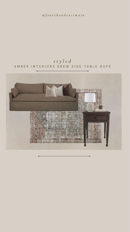 STYLED AMBER INTERIORS DREW SIDE TABLE DUPE

AMBER INTERIORS 
SIDE TABLE 

#LTKhome