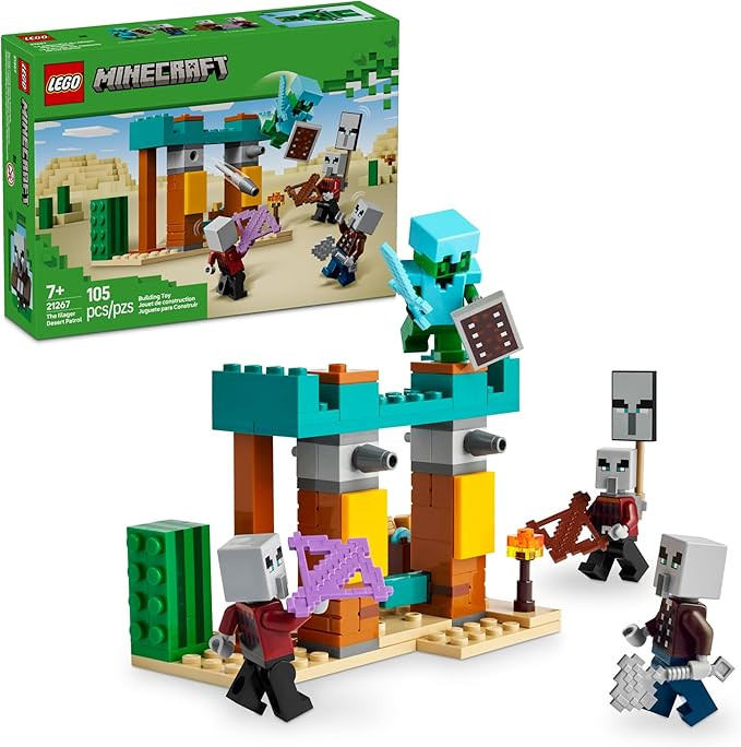 LEGO Minecraft The Illager Desert Patrol Toy Figures and Playset - Building Minecraft Toy for Kid... | Amazon (US)