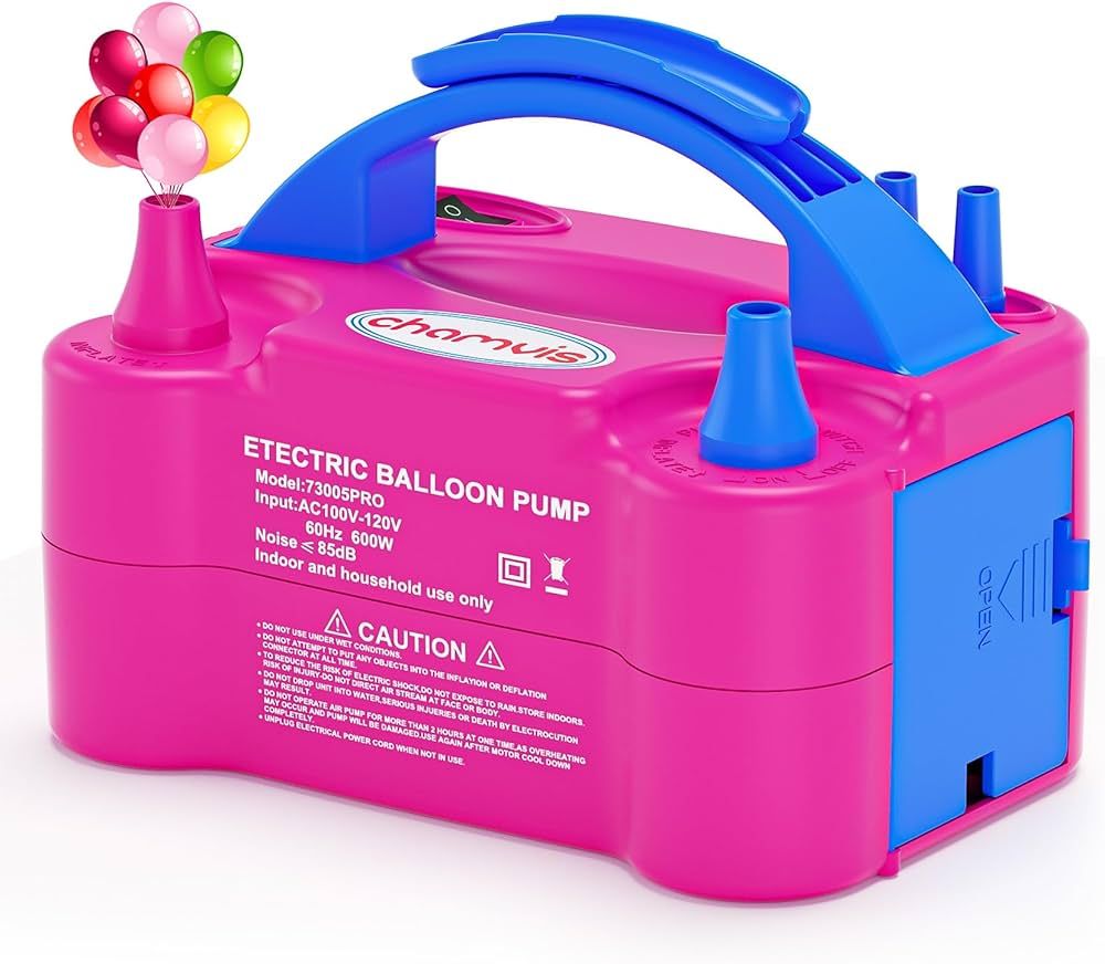 Amazon.com: Chamvis Balloon Pump Electric, 110V 600W Balloon Pump Inflate, Air Pump for Balloons:... | Amazon (US)