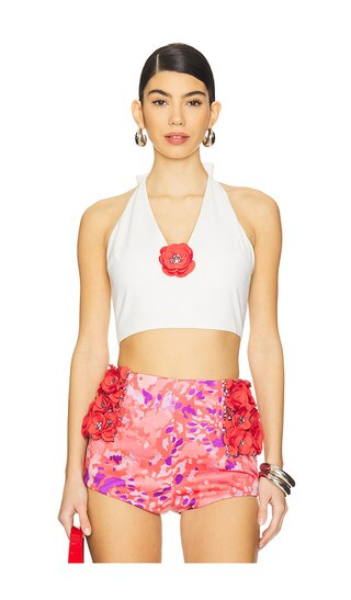 Savannah Tank in White & Coral Floral | Revolve Clothing (Global)