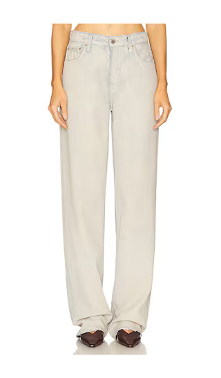 GRLFRND Bella Low Rise Boyfriend in Blue. - size 30 | Revolve Clothing (Global)