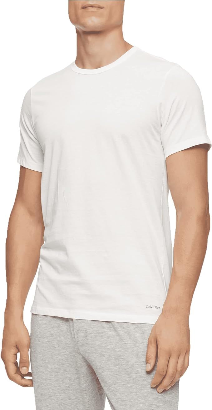 Calvin Klein Men's Cotton Classic 5-Pack Slim Undershirts | Amazon (US)